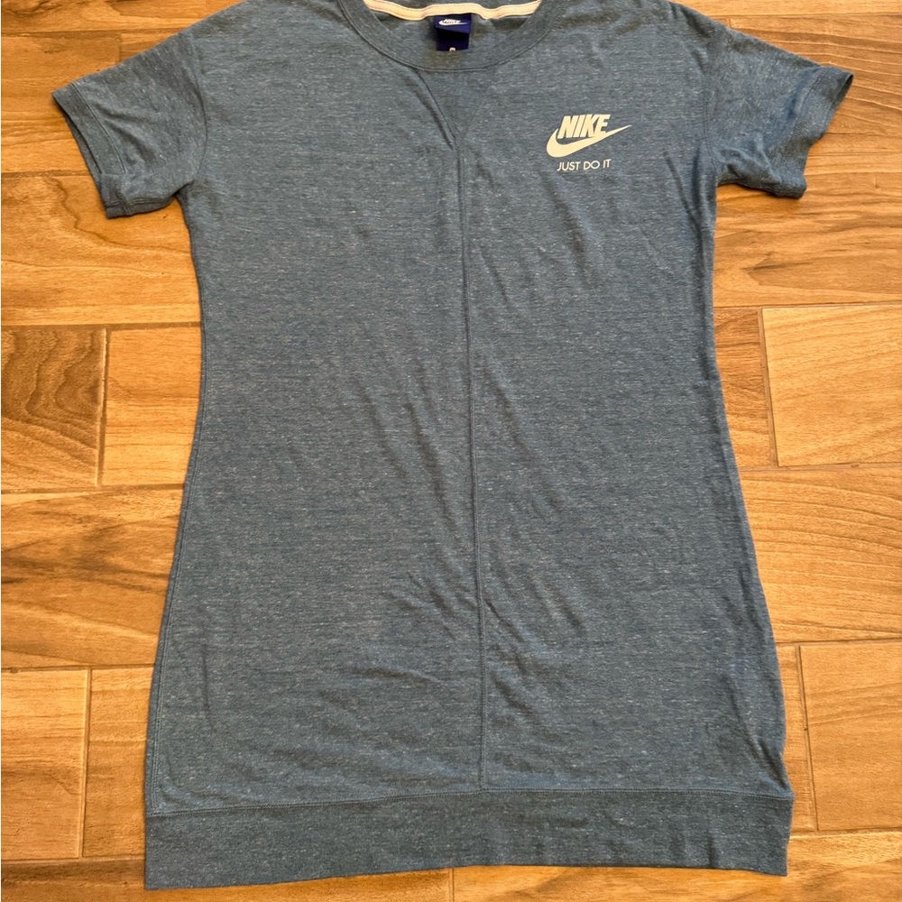 Nike Heather Blue T-Shirt Dress, M